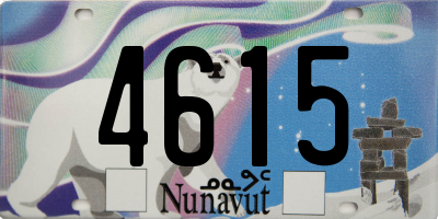 NU license plate 4615