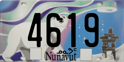 NU license plate 4619