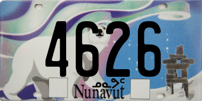 NU license plate 4626