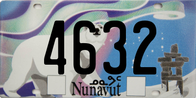 NU license plate 4632