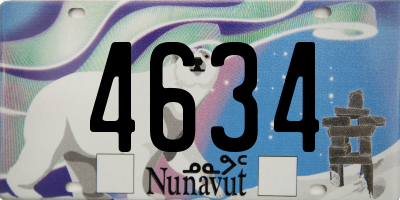 NU license plate 4634