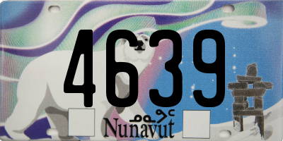 NU license plate 4639