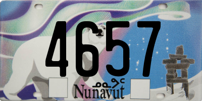 NU license plate 4657