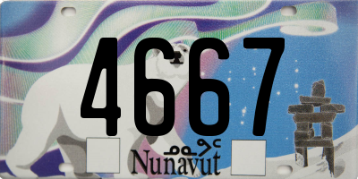 NU license plate 4667