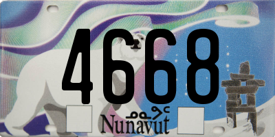 NU license plate 4668