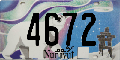 NU license plate 4672