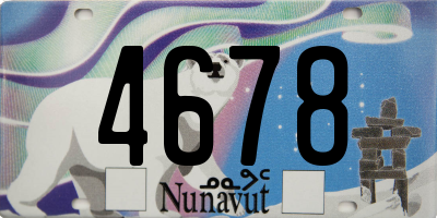 NU license plate 4678