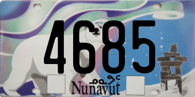 NU license plate 4685