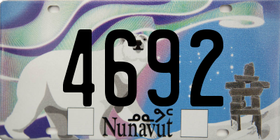 NU license plate 4692