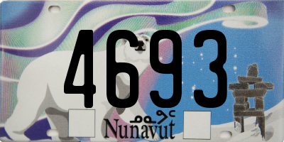 NU license plate 4693