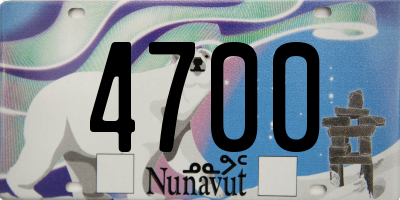 NU license plate 4700