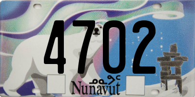 NU license plate 4702