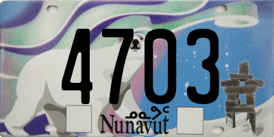 NU license plate 4703