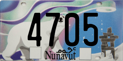 NU license plate 4705