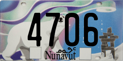 NU license plate 4706