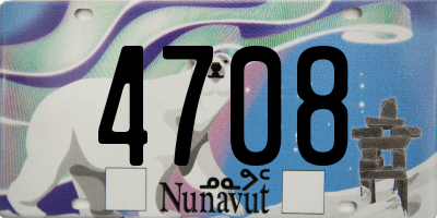 NU license plate 4708