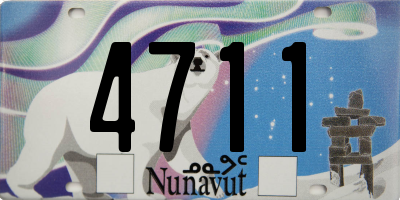 NU license plate 4711