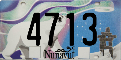 NU license plate 4713