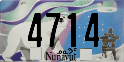 NU license plate 4714