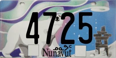 NU license plate 4725