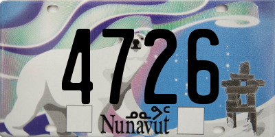 NU license plate 4726