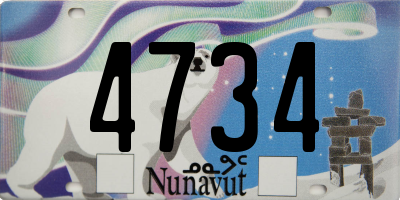 NU license plate 4734