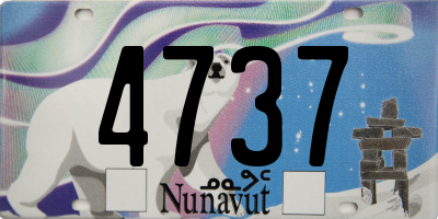 NU license plate 4737