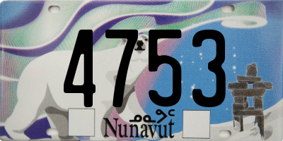 NU license plate 4753