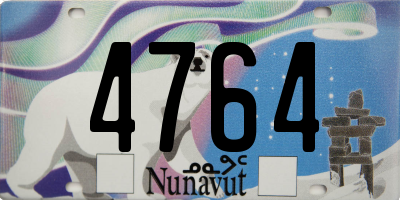 NU license plate 4764