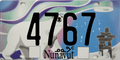 NU license plate 4767