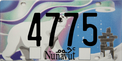 NU license plate 4775