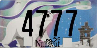 NU license plate 4777