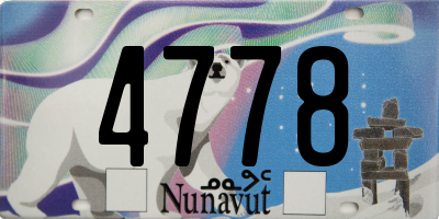 NU license plate 4778