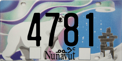 NU license plate 4781