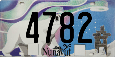 NU license plate 4782