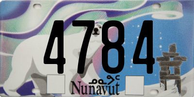 NU license plate 4784