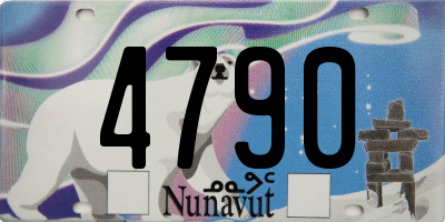 NU license plate 4790