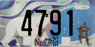 NU license plate 4791