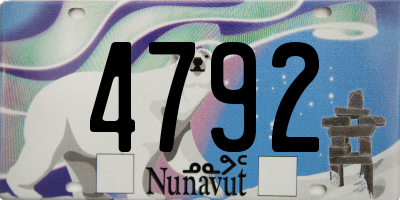 NU license plate 4792