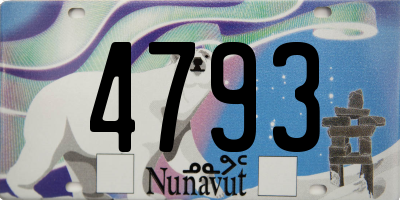 NU license plate 4793