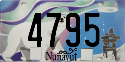 NU license plate 4795