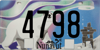 NU license plate 4798