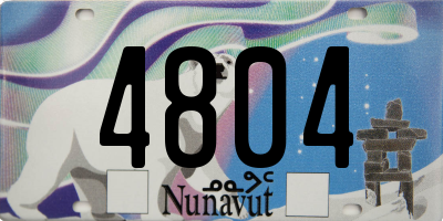 NU license plate 4804