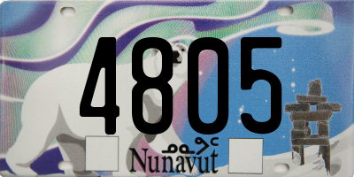 NU license plate 4805