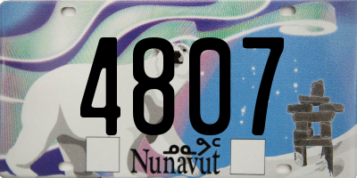 NU license plate 4807