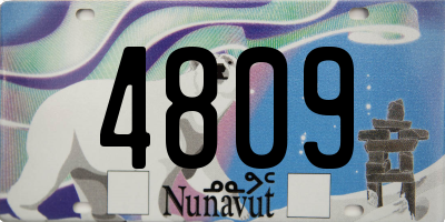 NU license plate 4809