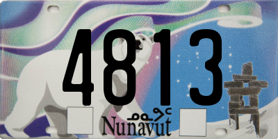 NU license plate 4813