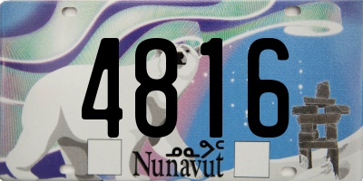 NU license plate 4816