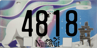 NU license plate 4818