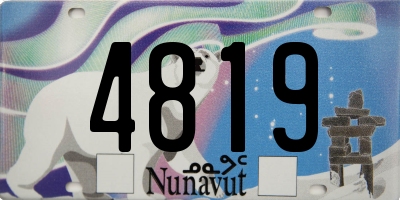 NU license plate 4819